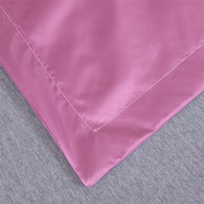 91家纺网 家纺一手货源 找家纺 梦舒羽2025新款防水冰丝纯色双人枕套情侣1.8m枕芯套内胆套 防水冰丝双人枕套-豆沙色