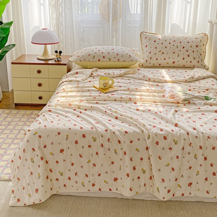 91家纺网 家纺一手货源 找家纺 （总）邵依家纺 2025新款A类凉感丝夏凉被空调被印花夏被