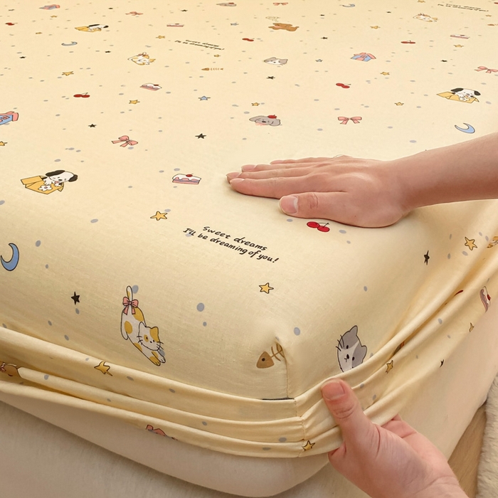 91家纺网 家纺一手货源 找家纺 （总）鑫钰 2025新款全棉有氧双层纱床笠