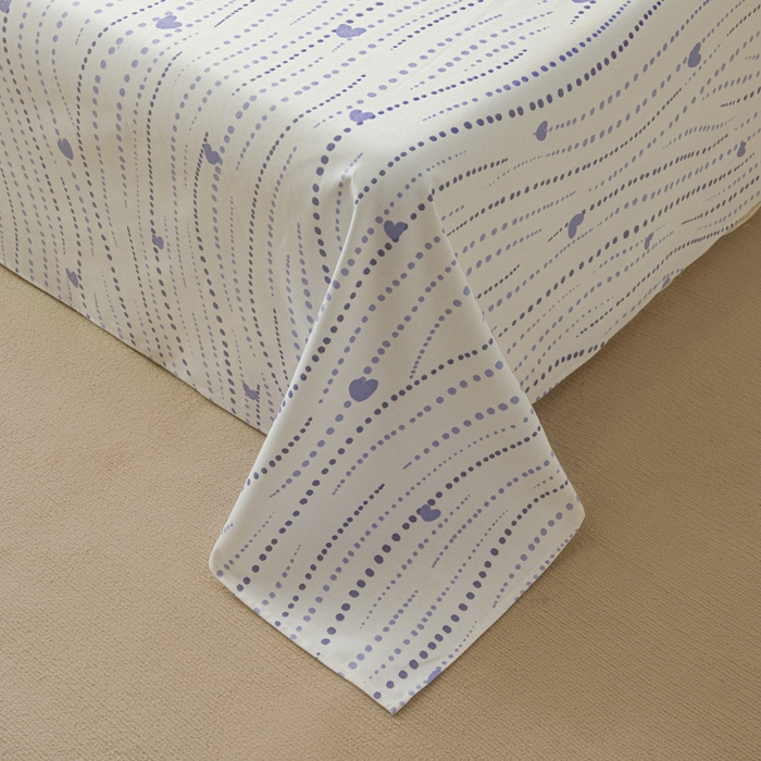 91家纺网 家纺一手货源 找家纺 鑫钰2025新款纯棉全棉老粗布床单--北欧风 流心岁月（灰）