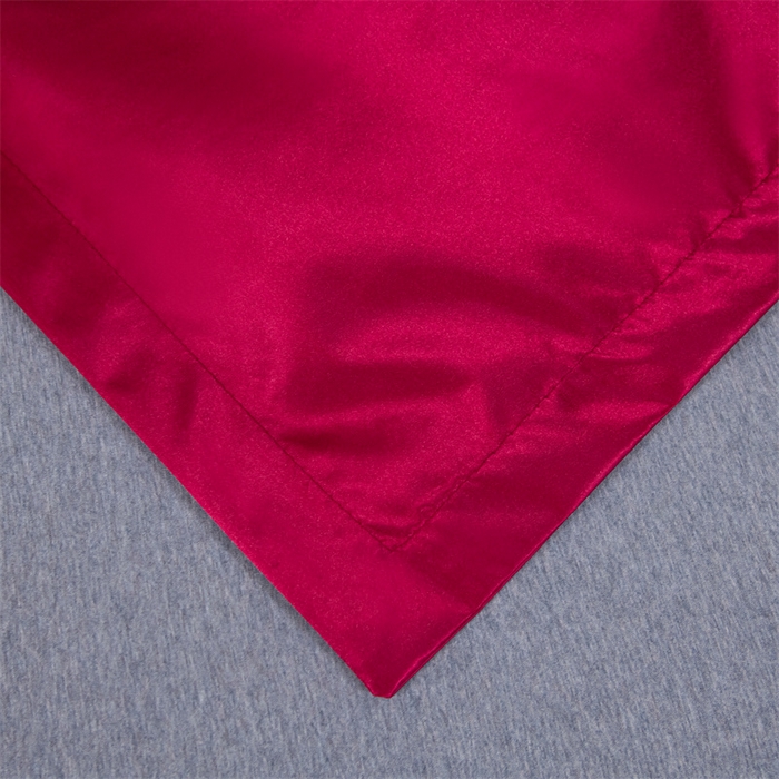 91家纺网 家纺一手货源 找家纺 梦舒羽2025新款防水冰丝纯色双人枕套情侣1.8m枕芯套内胆套 防水冰丝双人枕套-酒红色