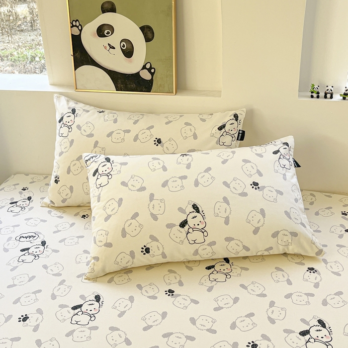 91家纺网 家纺一手货源 找家纺 鑫钰 2025新款纯棉老粗布单床单-卡通系列 哈尼