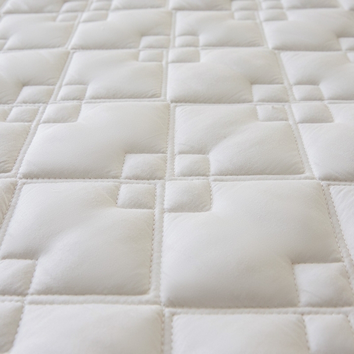 91家纺网 家纺一手货源 找家纺 鑫钰2025新款纯棉全棉六面全包床笠 四方格-全包床笠-白色