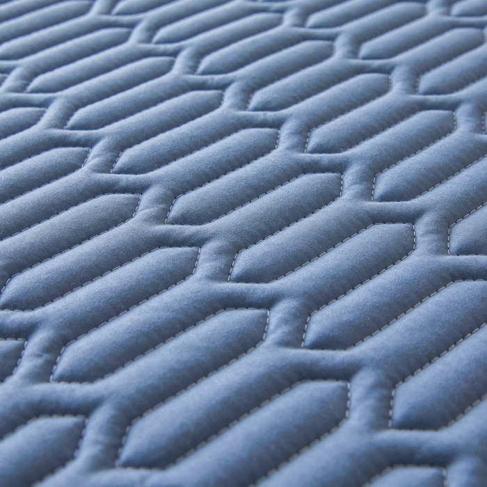 91家纺网 家纺一手货源 找家纺 鑫钰2025新款纯棉全棉六面全包床笠 经典款-全包床笠-湖蓝