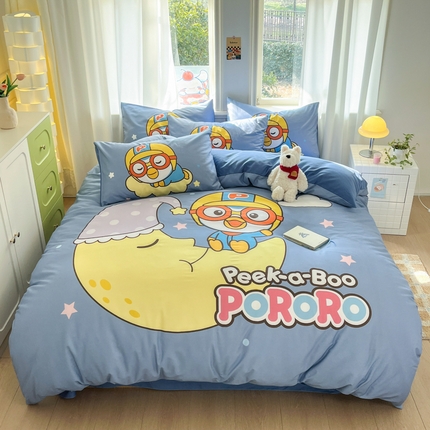 孩子王家纺2025新款三丽鸥系列全棉活性大版印花卡通学生宿舍四件套（第三批花型） 啵乐乐