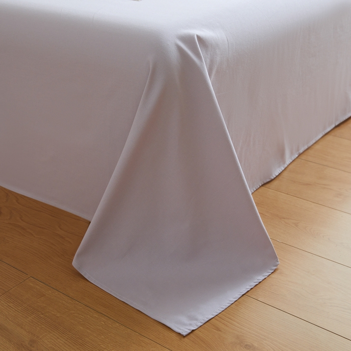 91家纺网 家纺一手货源 找家纺 鑫钰2025新款纯棉全棉老粗布床单--LP纯色系列 黛紫