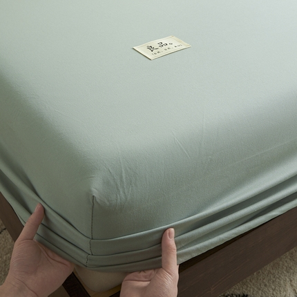鑫钰2025新款纯棉全棉老粗布床笠--LP纯色系列 川青