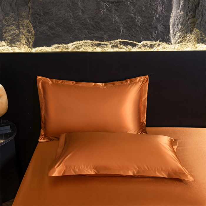 91家纺网 家纺一手货源 找家纺 梦舒羽2025新款防水冰丝纯色单人枕套宿舍枕芯套内胆套 防水冰丝单人枕套-咖啡