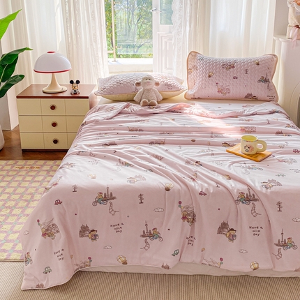 91家纺网 家纺一手货源 找家纺 （总）邵依家纺 2025新款A类凉感丝夏凉被空调被印花夏被