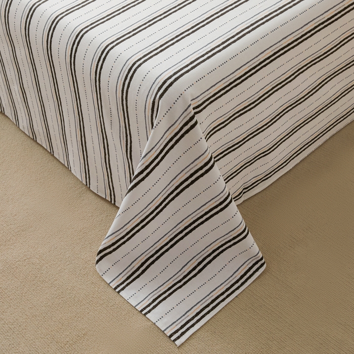 91家纺网 家纺一手货源 找家纺 鑫钰2025新款纯棉全棉老粗布床单--北欧风 胡里奥（灰）