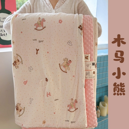 91家纺网 家纺一手货源 找家纺 （总）暖生活 2025新款牛奶针织棉豆豆夏被