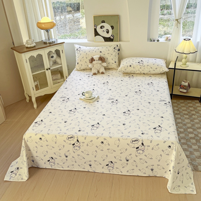 91家纺网 家纺一手货源 找家纺 （总）鑫钰 2025新款纯棉老粗布单床单-卡通系列