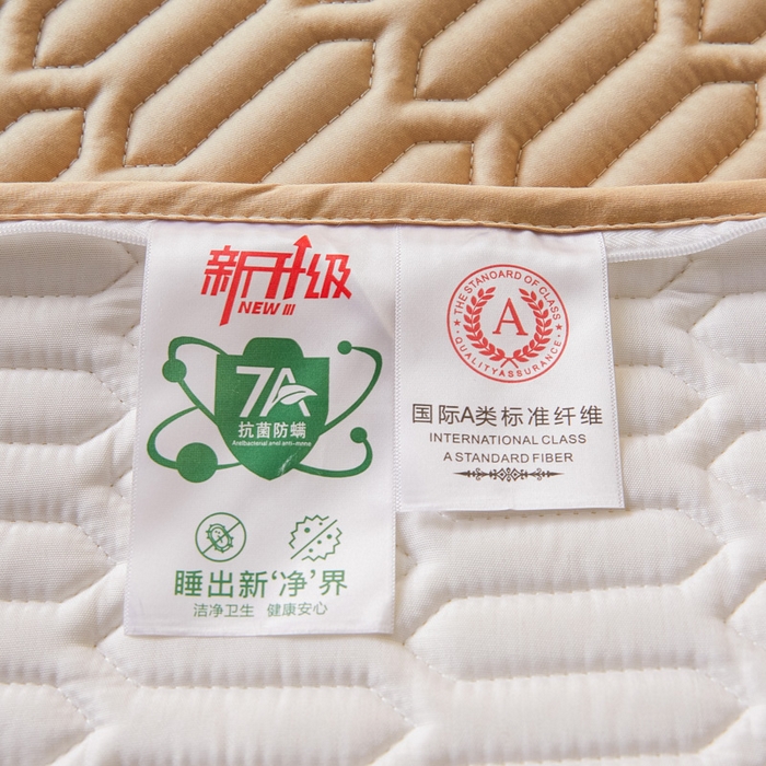 91家纺网 家纺一手货源 找家纺 鑫钰2025新款纯棉全棉六面全包床笠 经典款-全包床笠-卡其