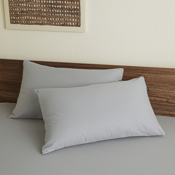 91家纺网 家纺一手货源 找家纺 鑫钰2025新款纯棉全棉老粗布床笠--LP纯色系列 烟灰