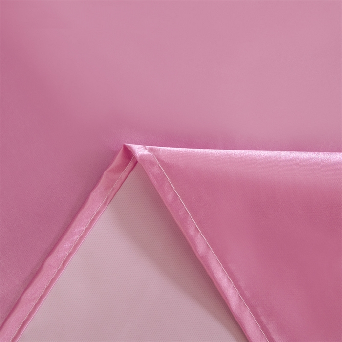 91家纺网 家纺一手货源 找家纺 梦舒羽 2025新款防水冰丝纯色床单凉爽柔顺宿舍双人床单 防水冰丝床单-粉色