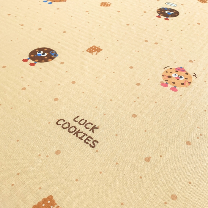 91家纺网 家纺一手货源 找家纺 鑫钰 2025新款全棉有氧双层纱床笠 甜茶