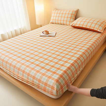 91家纺网 家纺一手货源 找家纺 （总）曼陀罗 2025新款无印风格子床笠