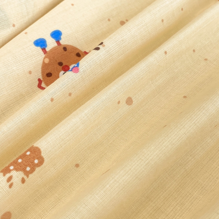 91家纺网 家纺一手货源 找家纺 鑫钰 2025新款全棉有氧双层纱床笠 甜茶