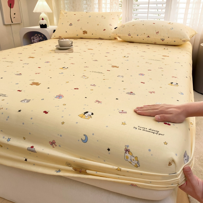 91家纺网 家纺一手货源 找家纺 （总）鑫钰 2025新款全棉有氧双层纱床笠