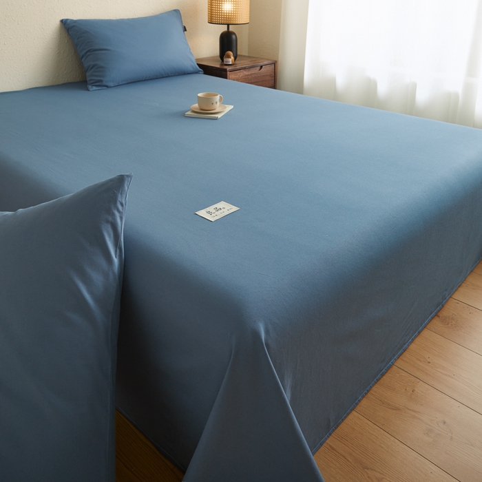 91家纺网 家纺一手货源 找家纺 （总）鑫钰2025新款纯棉全棉老粗布床单--LP纯色系列