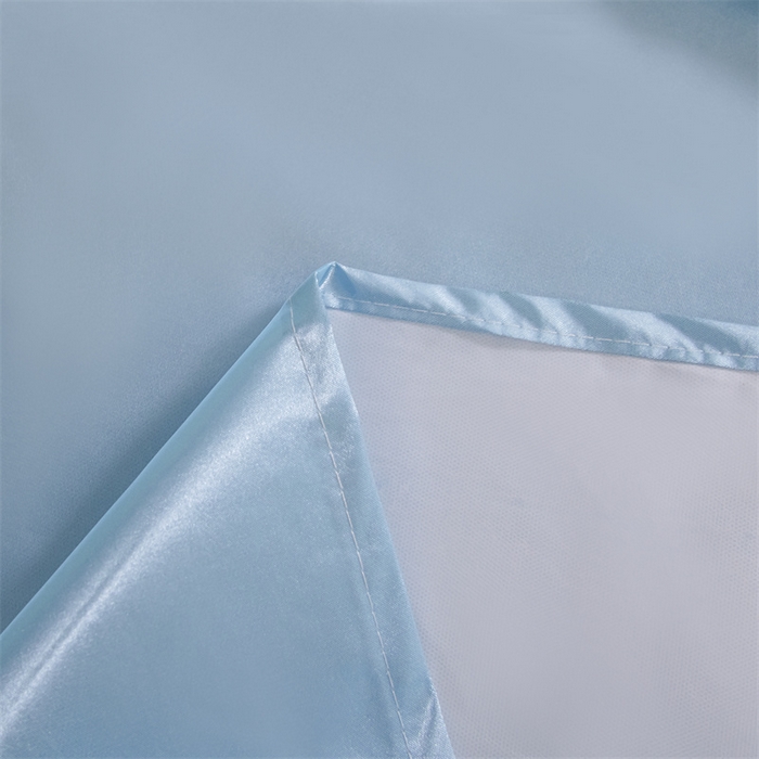 91家纺网 家纺一手货源 找家纺 梦舒羽 2025新款防水冰丝纯色床单凉爽柔顺宿舍双人床单 防水冰丝床单-天空蓝