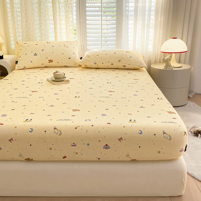 91家纺网 家纺一手货源 找家纺 （总）鑫钰 2025新款全棉有氧双层纱床笠