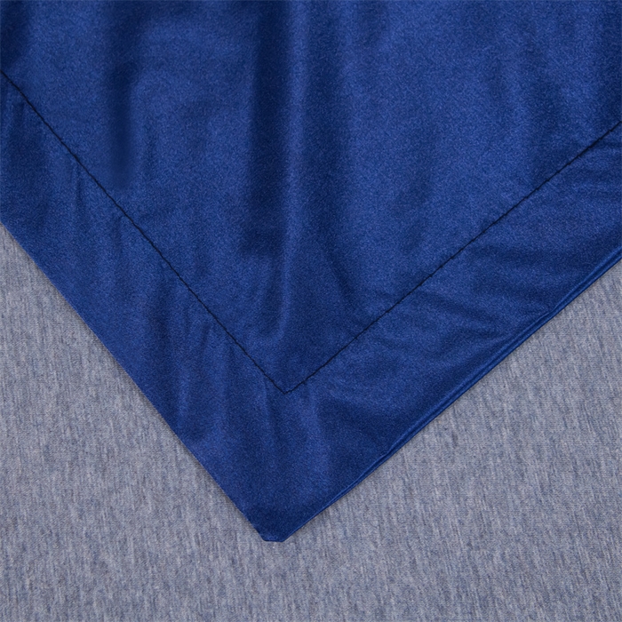 91家纺网 家纺一手货源 找家纺 梦舒羽2025新款防水冰丝纯色双人枕套情侣1.8m枕芯套内胆套 防水冰丝双人枕套-深海蓝