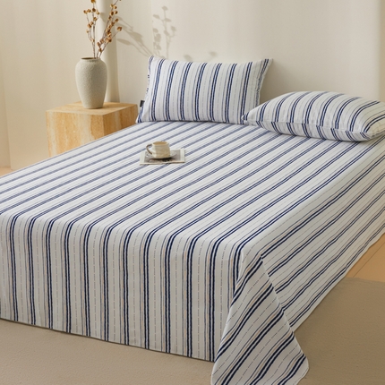 鑫钰2025新款纯棉全棉老粗布床单--北欧风 胡里奥（兰）