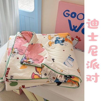 91家纺网 家纺一手货源 找家纺 暖生活2025新款牛奶针织棉夏被-迪士尼系列 迪士尼派对