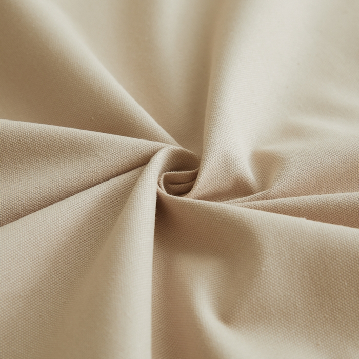 91家纺网 家纺一手货源 找家纺 鑫钰2025新款纯棉全棉老粗布床单--LP纯色系列 卡其