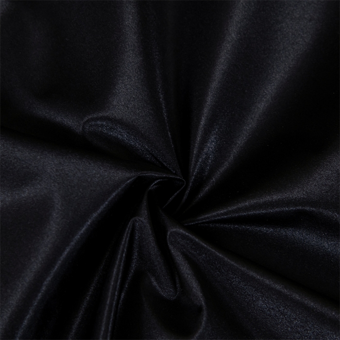 91家纺网 家纺一手货源 找家纺 梦舒羽2025新款防水冰丝纯色双人枕套情侣1.8m枕芯套内胆套 防水冰丝双人枕套-尊贵黑