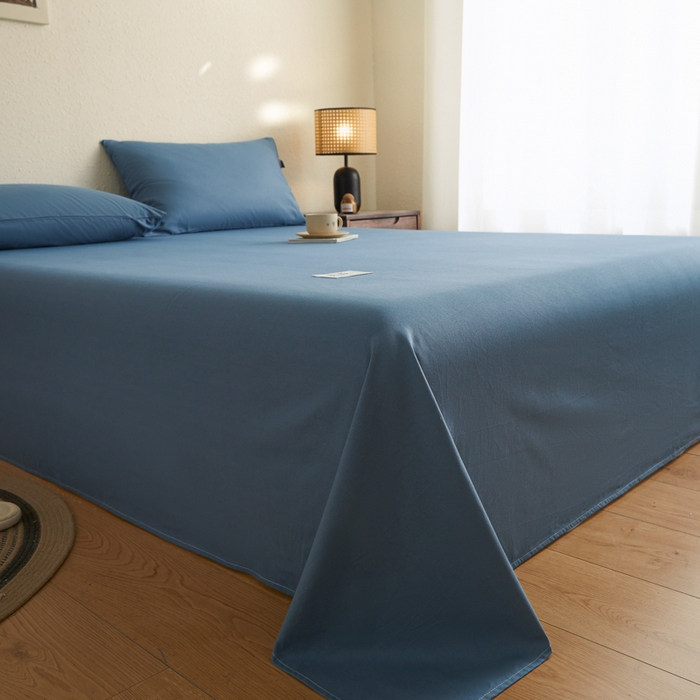 91家纺网 家纺一手货源 找家纺 （总）鑫钰2025新款纯棉全棉老粗布床单--LP纯色系列