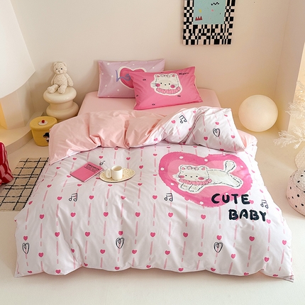 91家纺网 家纺一手货源 找家纺 （总）典曼家纺 2025新款 AB版活性印花四件套