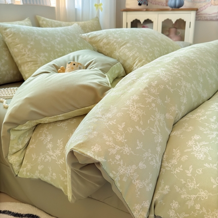 91家纺网 家纺一手货源 找家纺 （总）席佬大2025新款柔软针织棉双层纱印花四件套