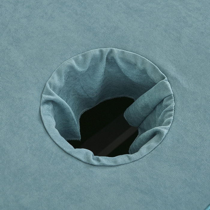 91家纺网 家纺一手货源 找家纺 不打烊家纺 2025新款贡棉美 容床罩印花款-花千城（支持logo定制）花千城灰色拼绿色