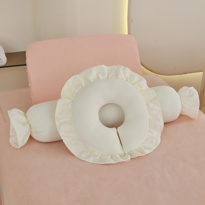 91家纺网 家纺一手货源 找家纺 不打烊家纺 2025新款贡棉美 容床罩印花款-花千城（支持logo定制）花千城玉色