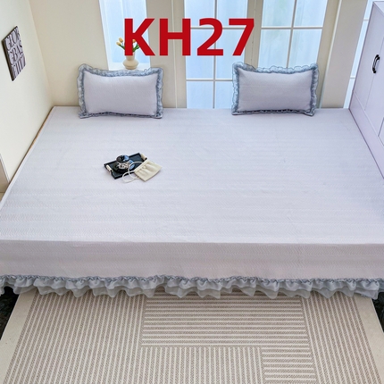 手艺人家纺 2025新款精美蕾丝花边款夹棉绗缝炕盖榻榻米炕垫防滑炕垫炕盖榻榻米炕垫榻榻米垫床盖榻榻米炕盖炕垫KH01-KH27 KH27