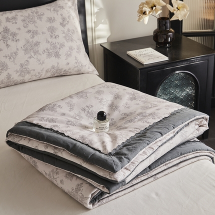 91家纺网 家纺一手货源 找家纺 （总）暖阳 2025年新款全棉赫本风大豆夏被夏凉被被子被芯