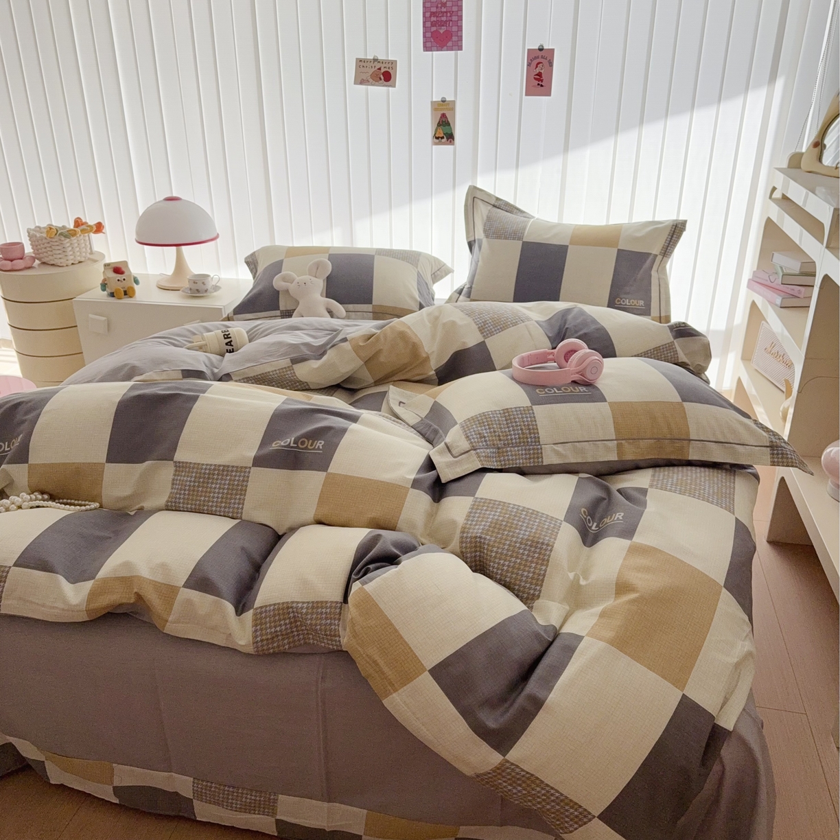 91家纺网 家纺一手货源 找家纺 于果 2025新款全棉13370四件套 雅格