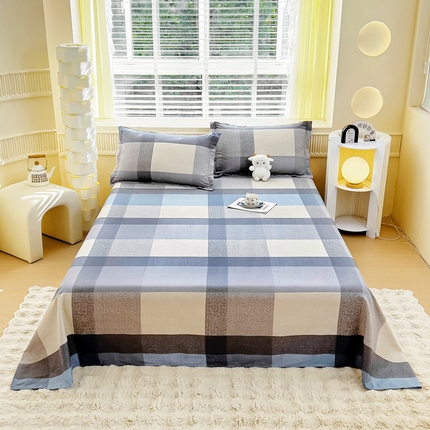 91家纺网 家纺一手货源 找家纺 （总1）安逸家纺 12868 新款全棉床单学生宿舍纯棉单床单