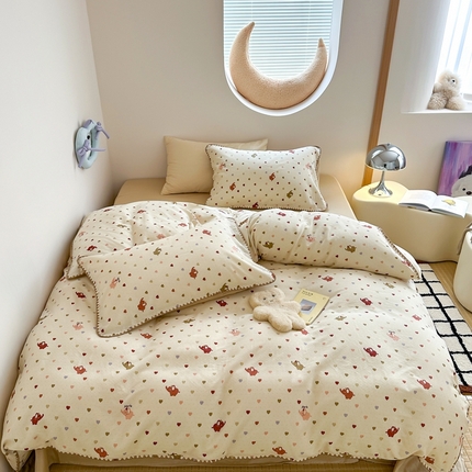 91家纺网 家纺一手货源 找家纺 （总）觅糖 2025新款全棉双层纱三角针萌趣卡通系列