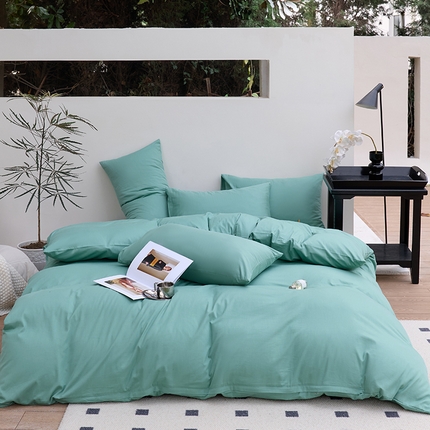 91家纺网 家纺一手货源 找家纺 （总）期遇2025新款全棉13374纯色四件套