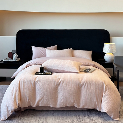 家居1号2025新款13372全棉提花四件套--简爱系列 简爱-粉