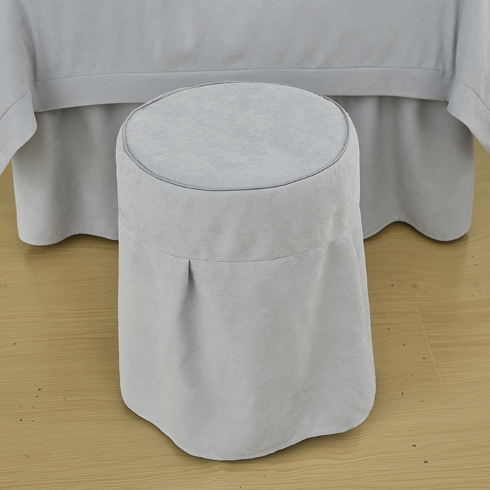 91家纺网 家纺一手货源 找家纺 不打烊家纺 2025新款贡棉美 容床罩印花款-花千城（支持logo定制）花千城灰色