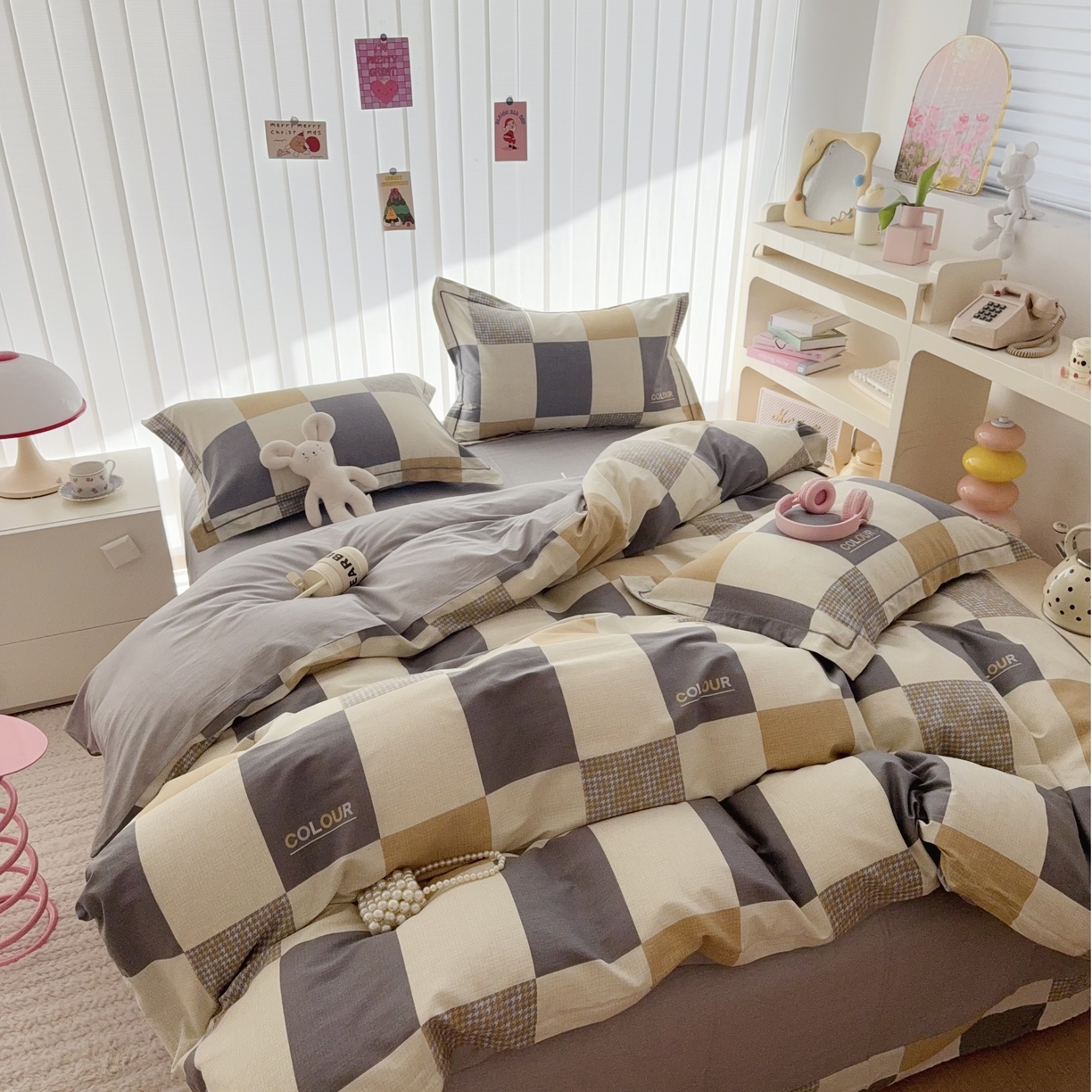 91家纺网 家纺一手货源 找家纺 于果 2025新款全棉13370四件套 雅格