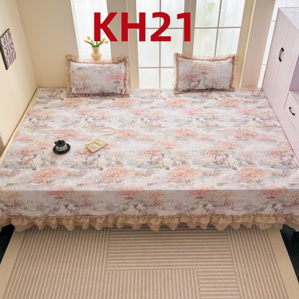 91家纺网 家纺一手货源 找家纺 （总）手艺人家纺 2025新款精美蕾丝花边款夹棉绗缝炕盖榻榻米炕垫防滑炕垫炕盖榻榻米炕垫榻榻米垫床盖榻榻米炕盖炕垫KH01-KH27