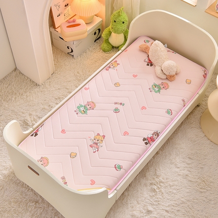 91家纺网 家纺一手货源 找家纺 嗨生活2025新款加厚A类针织面料乳胶床垫幼儿园儿童床垫 甜心女孩