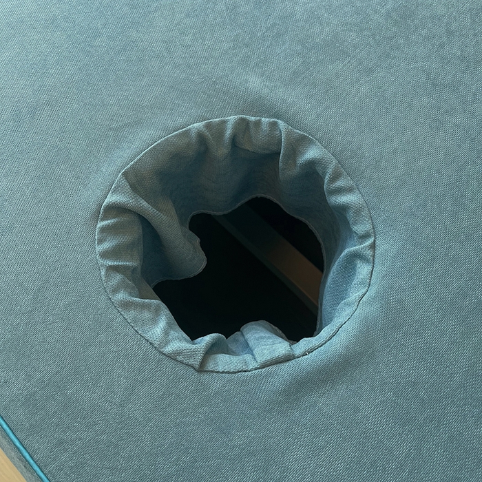 91家纺网 家纺一手货源 找家纺 不打烊家纺 2025新款贡棉美 容床罩印花款-梦之语（支持logo定制） 梦之语卡其色拼绿色