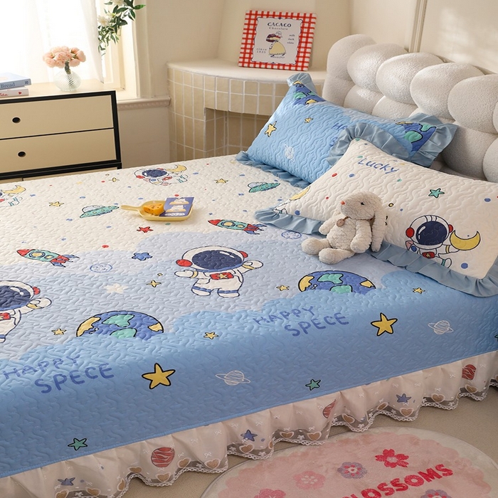 91家纺网 家纺一手货源 找家纺 美达家纺2025新款全棉夹棉榻榻米 太空卫士