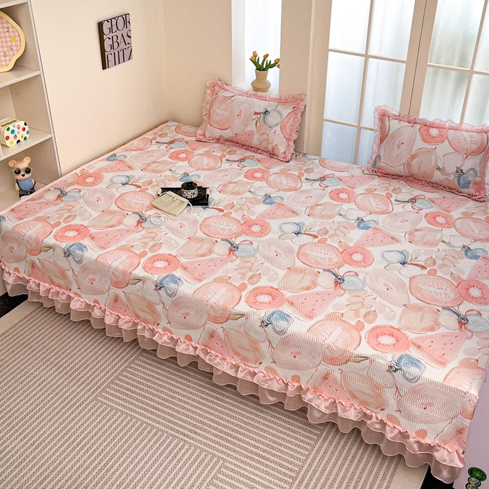 91家纺网 家纺一手货源 找家纺 手艺人家纺 2025新款精美蕾丝花边款夹棉绗缝炕盖榻榻米炕垫防滑炕垫炕盖榻榻米炕垫榻榻米垫床盖榻榻米炕盖炕垫KH01-KH27 KH08